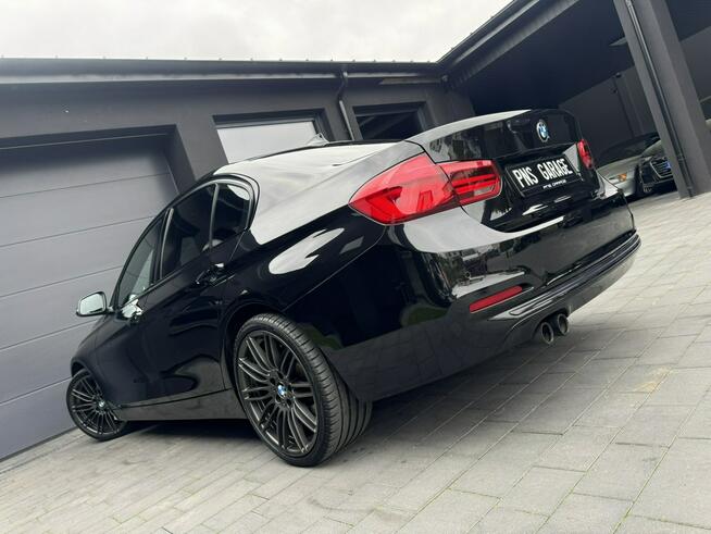 BMW 320 2.0d 190KM Sport Line Full Key Less Go LED GPS 16:9 PDC Czarna Końskie - zdjęcie 3