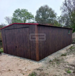 Garaż blaszany 4x8 Brama + okno + drzwi drewnopodobny Dach GB172 Giżycko - zdjęcie 2