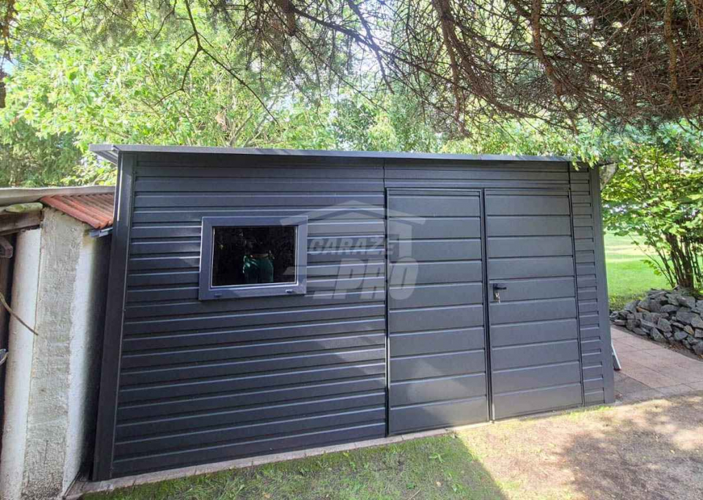 Schowek - domek 4x3m - brama - okno - antracyt - dach spad w tył GP623 Przemyśl - zdjęcie 2