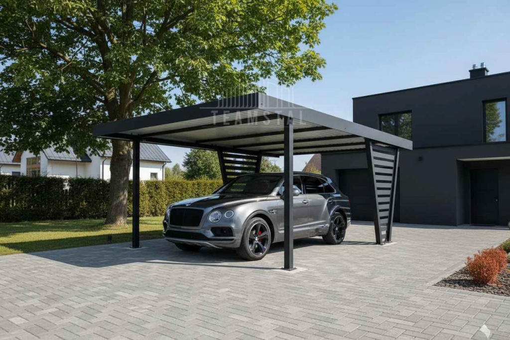 Carport V PREMIUM 4,3x5m Wypełnienie panelami Wiata TS1252 Gorzów Wielkopolski - zdjęcie 2