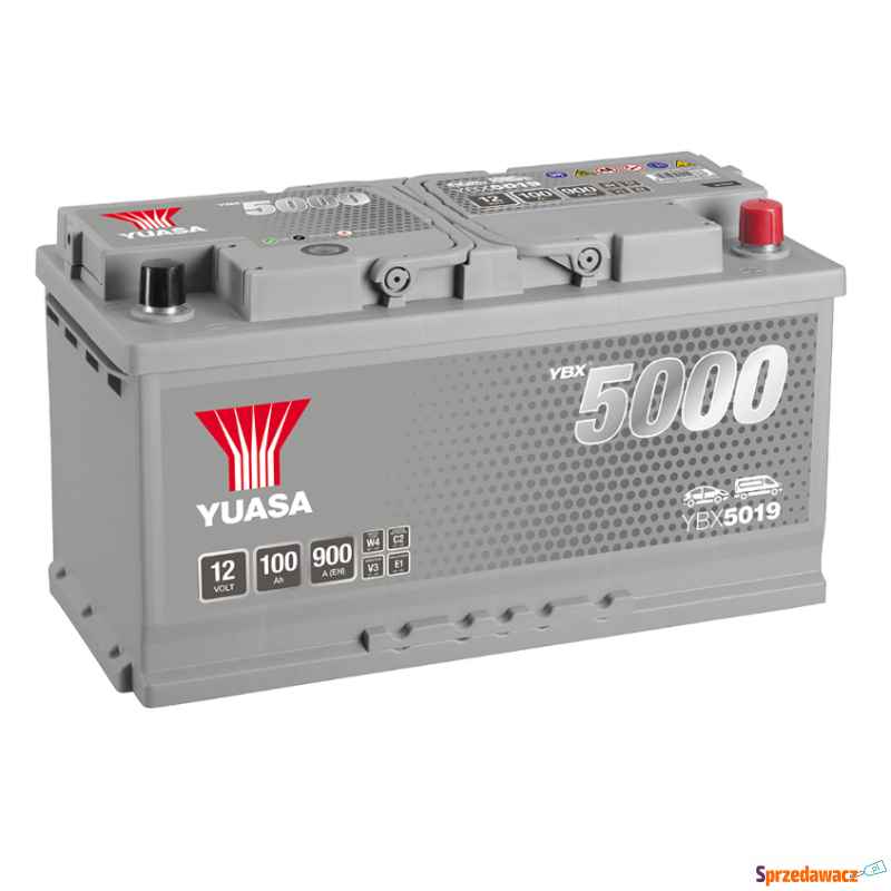 Akumulator Yuasa Silver 12V 100Ah 900A Prawy Plus Łomża - zdjęcie 1