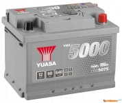 Akumulator Yuasa Silver 12V 60Ah 640A Prawy Plus