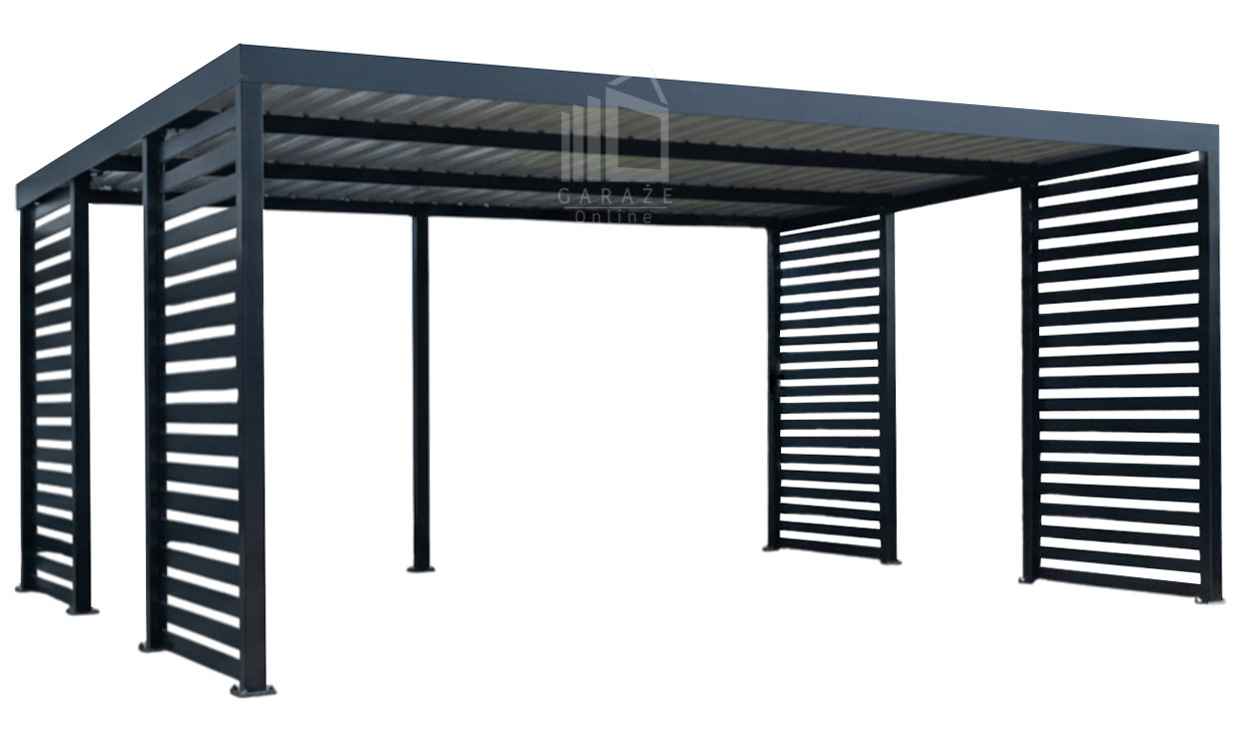 CarPort PREMIUM - wiata samochodowa 6x5,5dodatkowa zabudowa ID1179 Szczecin - zdjęcie 1