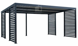 CarPort PREMIUM - wiata samochodowa 6x5,5dodatkowa zabudowa ID1179