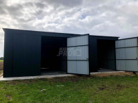 Hala Garaż blaszany 8x6 Brama dwuskrzydłowa x2 spad w tył GP142 Przasnysz - zdjęcie 7
