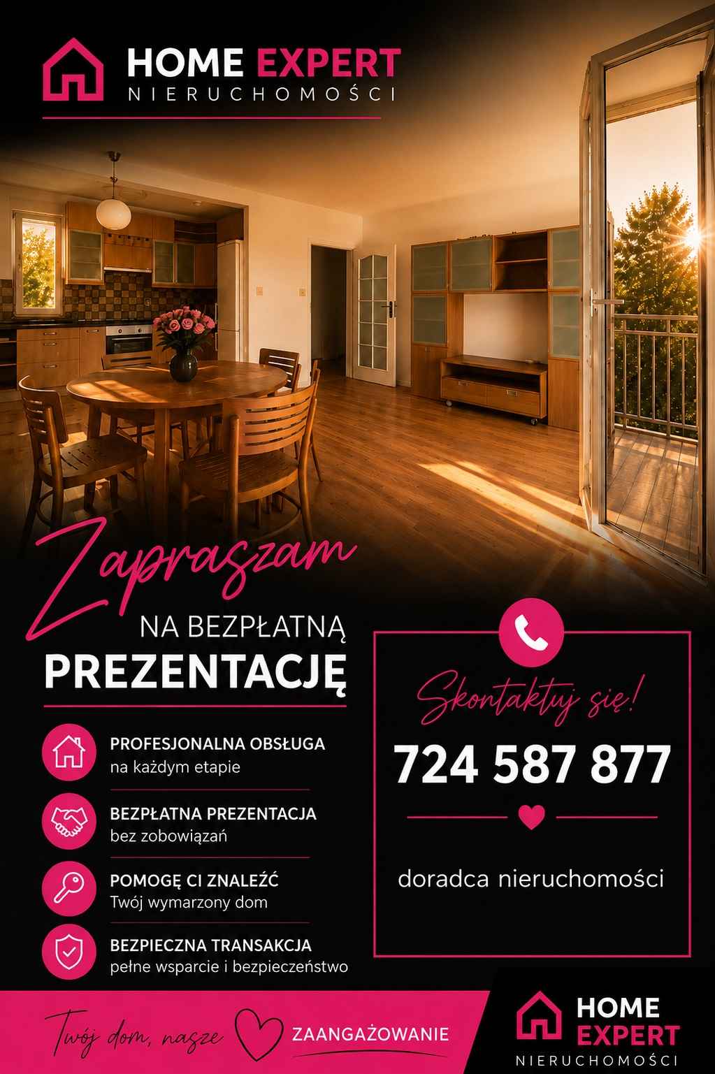 3pok, 63met, okolice Wagnera BALKON/2002 (Wrocław) Krzyki - zdjęcie 1