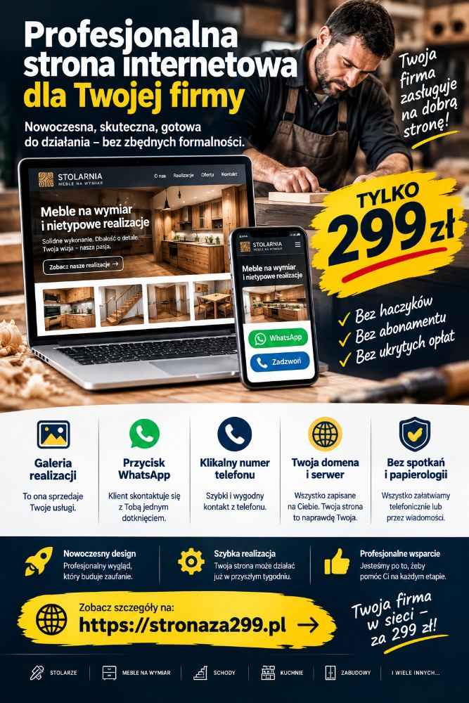 Strony internetowe za 299 zł - wykonanie od A do Z Bemowo - zdjęcie 3