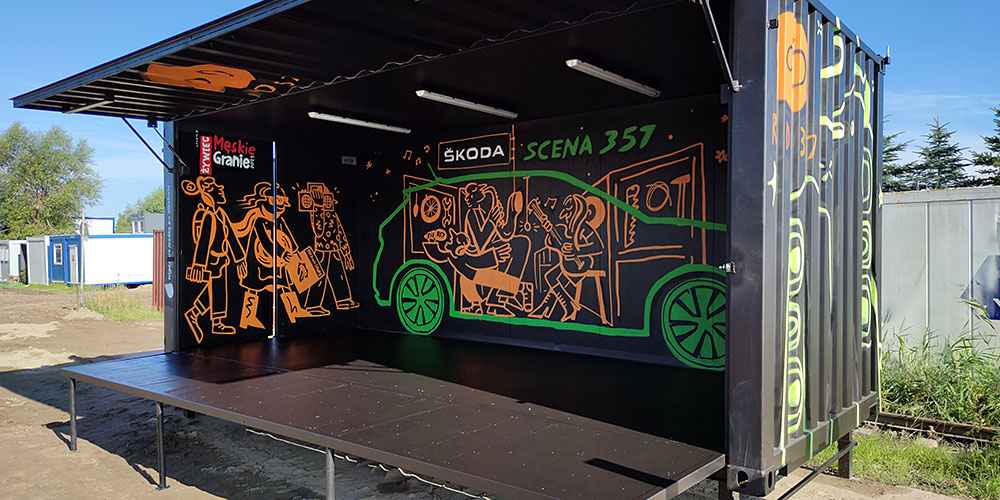 Scena mobilna, scena z kontenera Gdańsk - zdjęcie 1
