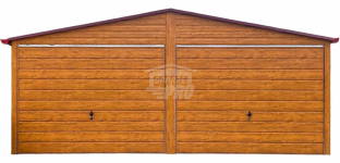 Garaż blaszany 6x6 2x brama 2x okno drzwi Dach rynny GP633