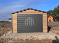 Garaż blaszany 4x4m - brama uchylna - drzwi - okno SO116 Czersk - zdjęcie 4