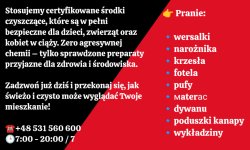 Profesjonalne pranie mebli tapicerowanych i wykładzin w Krakowie. Krowodrza - zdjęcie 2