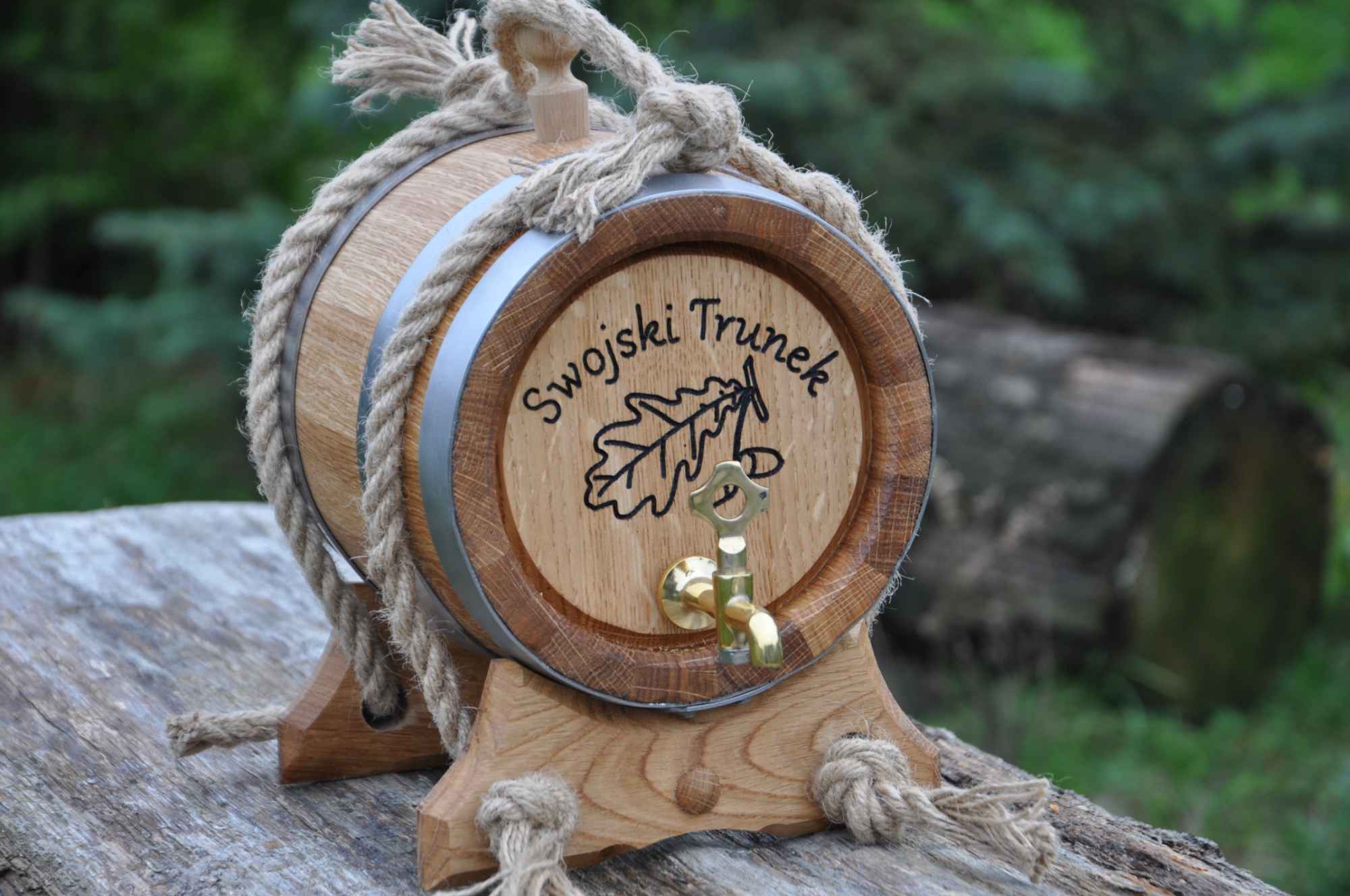 Beczka Dębowa 3L 4L 5L 10L 15L 20L Grawer Ozdobne Sznurki Opalanie Szczecin - zdjęcie 1