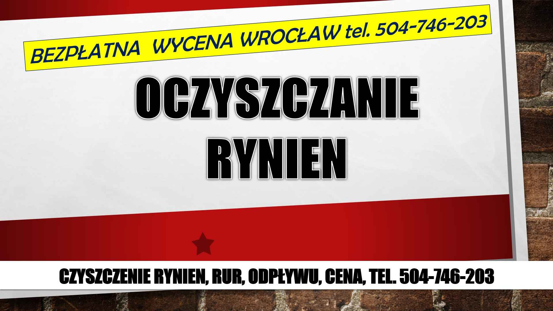 Czyszczenie rynien, cennik, tel. 504-746-203, Wrocław, rynny, usługi Psie Pole - zdjęcie 1