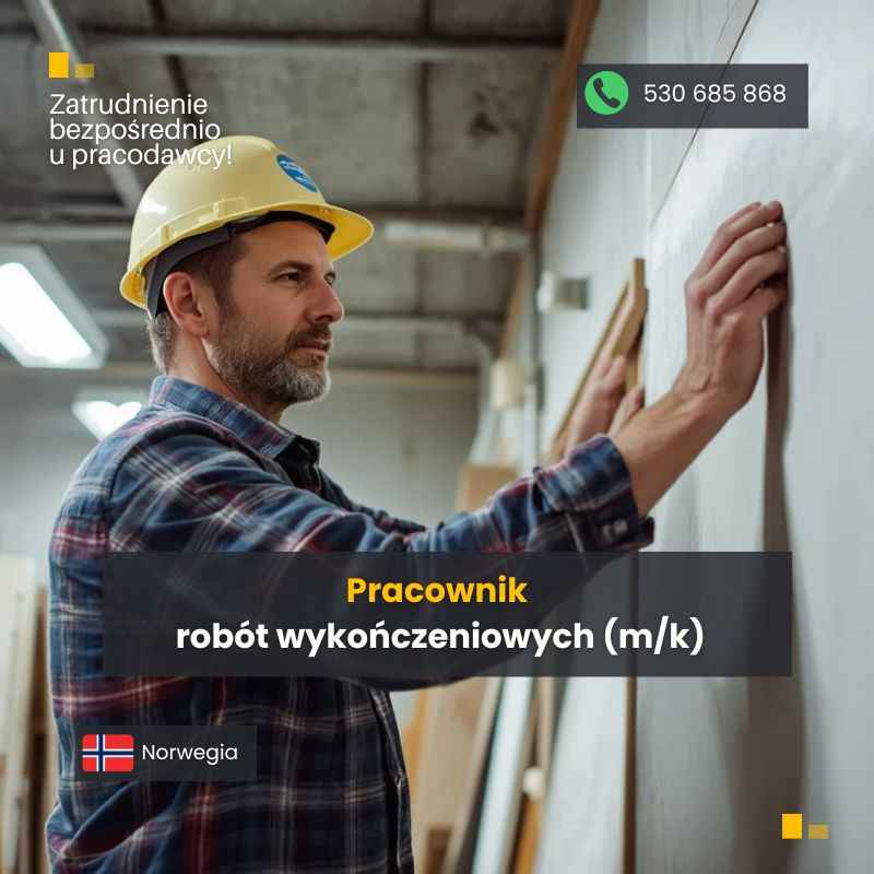 Pracownik robót wykończeniowych (k/m) Katowice - zdjęcie 1