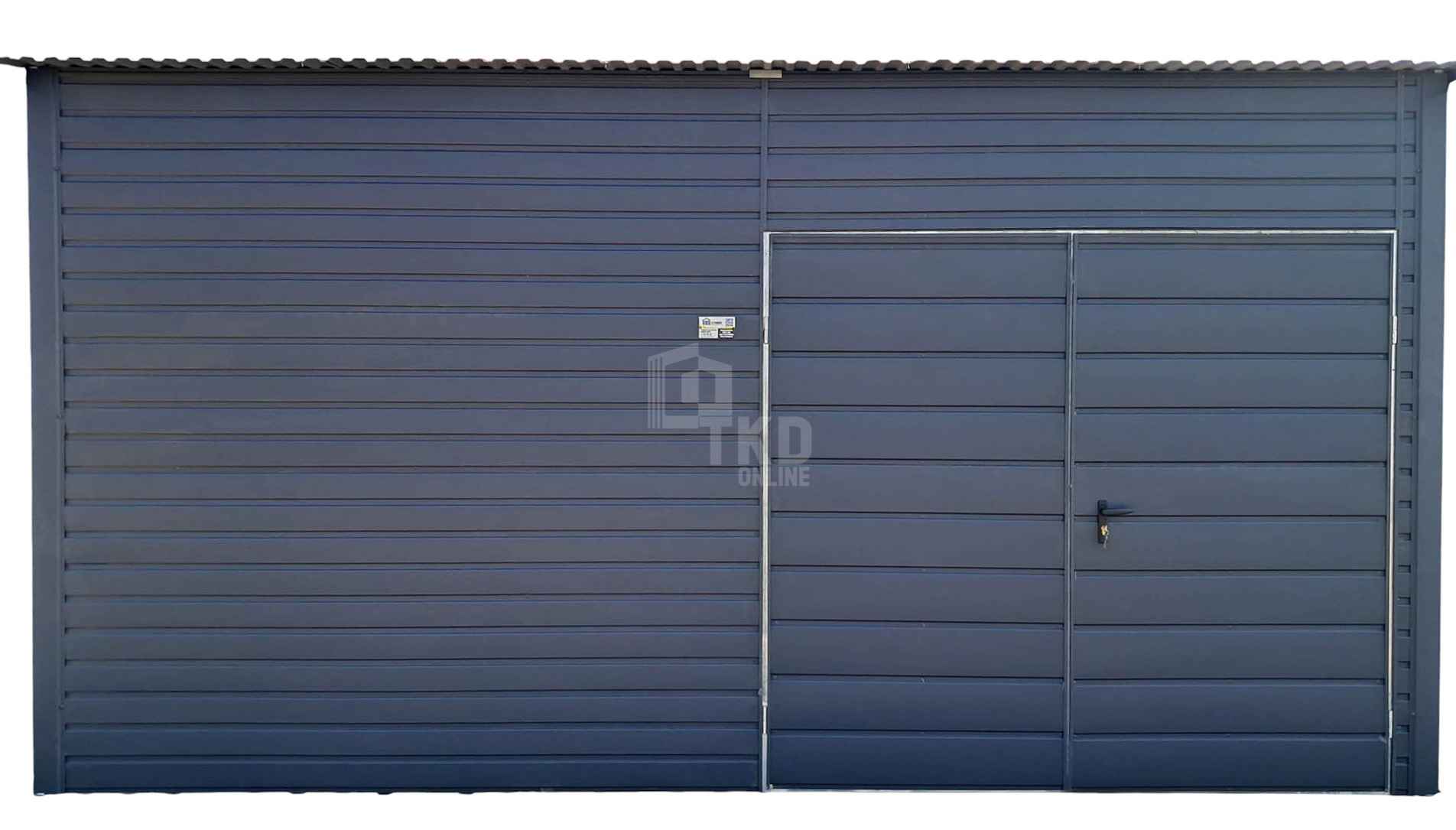 Garaż  Blaszany - Magazyn 4,5x4,5m - Brama dwuskrzydłowa  dach TKD266 Nowy Sącz - zdjęcie 1