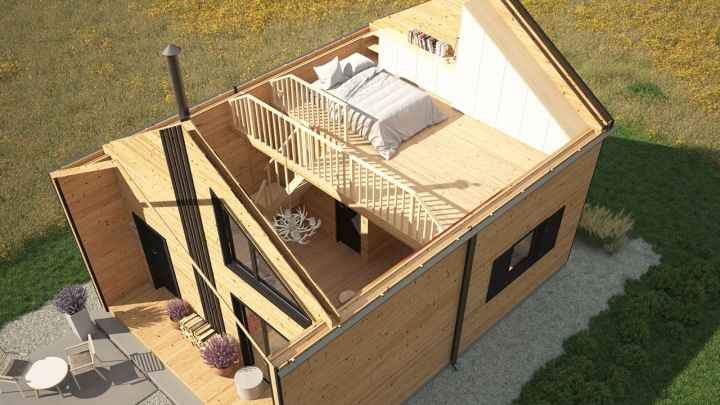 Drewniany domek całoroczny letniskowy 5m/7m 20cm Krowodrza - zdjęcie 4