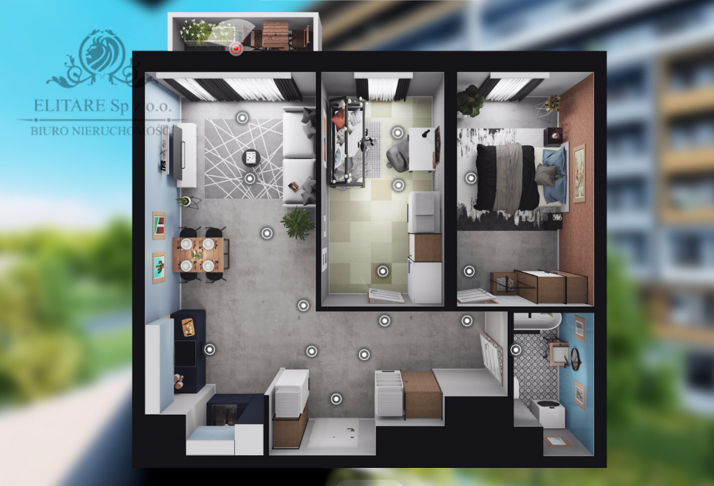 GOTOWE/Mieszkanie 3pok, 64,55m2 z balkonem /Wrocław Szczepin Wrocław - zdjęcie 9