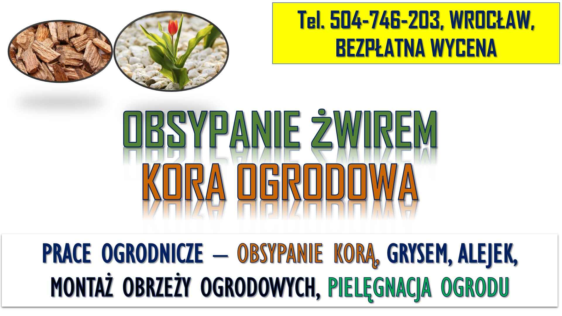 Kamyczki do ogrodu, t 504-746-203, żwirek i kamienie ozdobne, Wrocław Psie Pole - zdjęcie 1