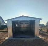 Garaż blaszany 4x6 otwór na okno ocynk dwuspad pod ocieplenie GB166 Otwock Mały - zdjęcie 7