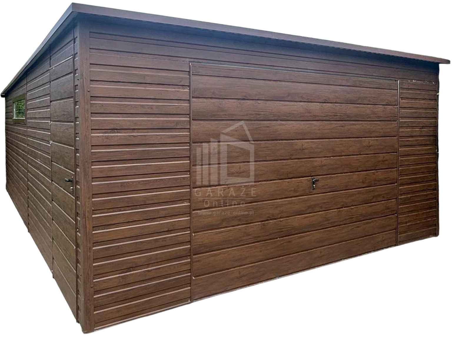 Garaż blaszany 5x6m brama uchylna drzwi okno dach  ID1031 Mysłowice - zdjęcie 1