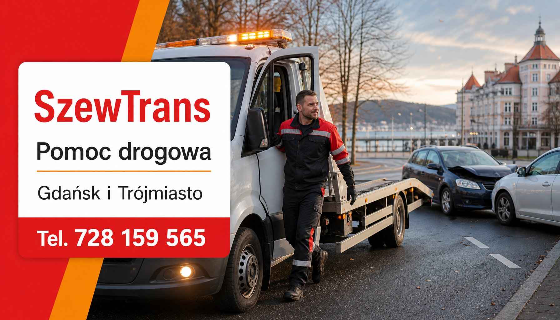 Jacek Szewczyk SzewTrans: pełna oferta pomocy drogowej w Trójmieście Bąkowo - zdjęcie 1