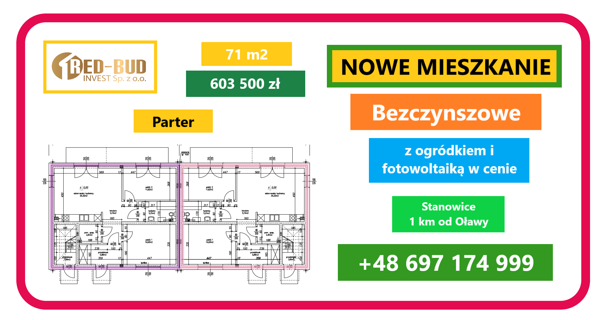 Nowe Mieszkanie bezczynszowe z fotowoltaiką 102 m2 Oława - zdjęcie 11