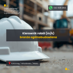 Kierownika robót (m/k) – branża ogólnobudowlana