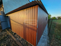 Garaż blaszany 5x6m, wolnostojący brama dwuskrzydłowa drzwi okno GB175 Suwałki - zdjęcie 3