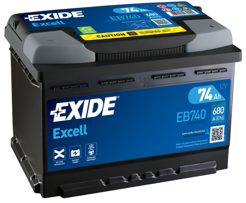 Akumulator 74Ah 680A Exide Excell P+ EB740 DARMOWY DOWÓZ Radom - zdjęcie 1