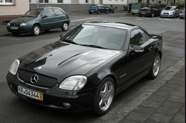 Mercedes SLK 200, czarny, cena 17 000 Bytom - zdjęcie 1