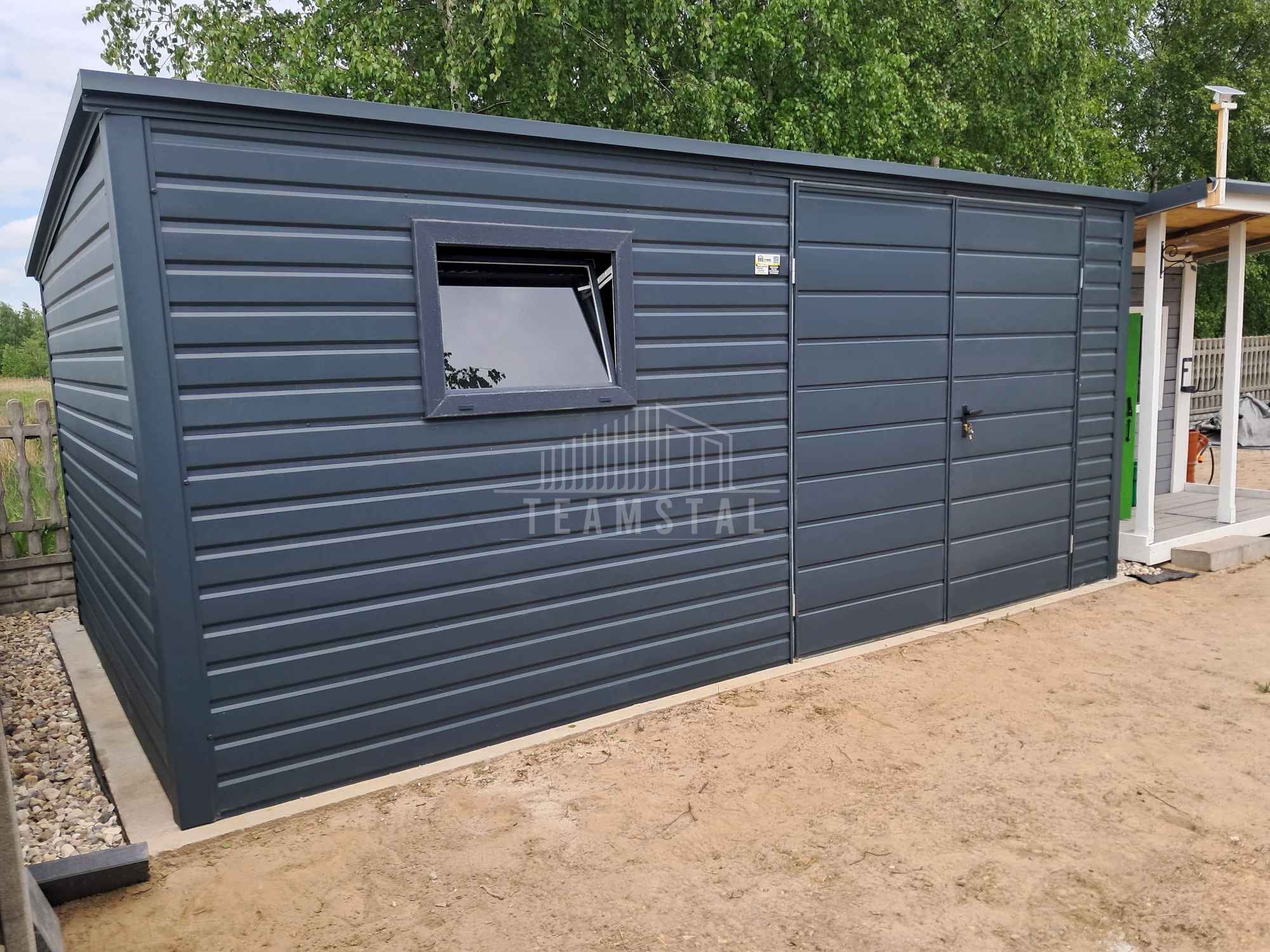 Schowek - domek ogrodowy 4,5x2m brama dwuskrzydłowa okno dach  TS1078 Kalisz - zdjęcie 2