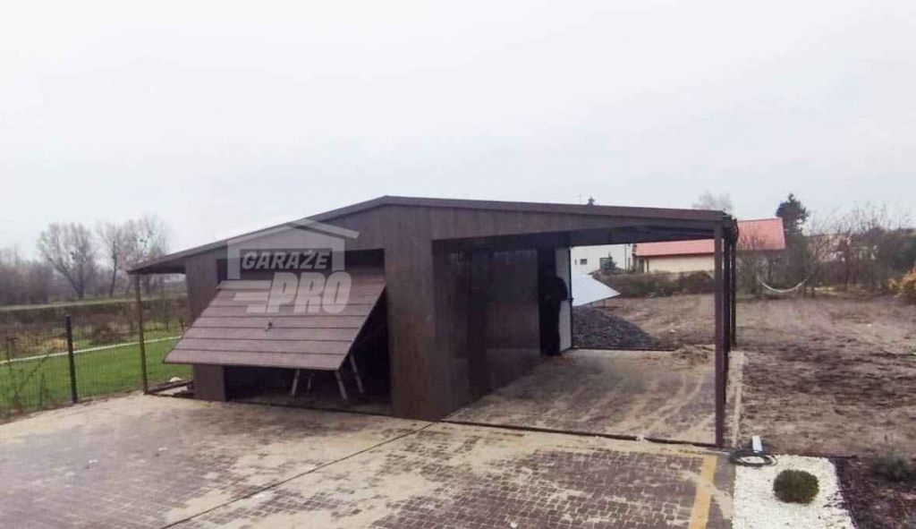 Garaż Blaszany 4x6 + 2x Wiata 4x6 -1,5x6  Blachodachówka Rynny GP253 Gorzów Wielkopolski - zdjęcie 6