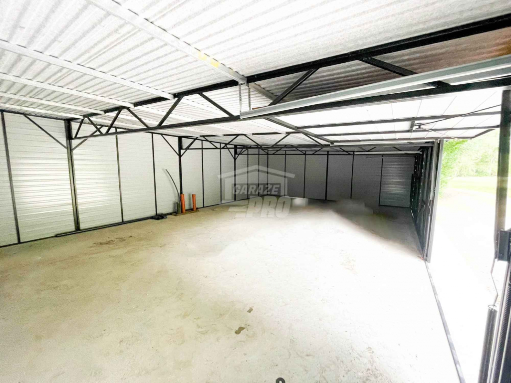 Rząd garaży Garaż blaszany 12x6m 4x brama uchylna drzwi  dach  GP482 Ostrowiec Świętokrzyski - zdjęcie 4
