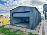 Garaż blaszany 4x6m - brama segmentowa - drzwi 2 x okno dach TS1192 Chełm - zdjęcie 2