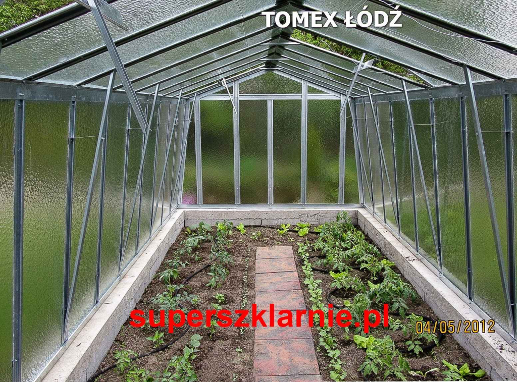 Stalowa szklarnia ogrodowa + szkło Bardzo mocna ciężka Polesie - zdjęcie 3