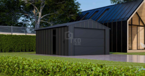 Garaż blaszany 4x6 brama okno drzwi dach blacha na rąbek TKD374 Tychy - zdjęcie 5