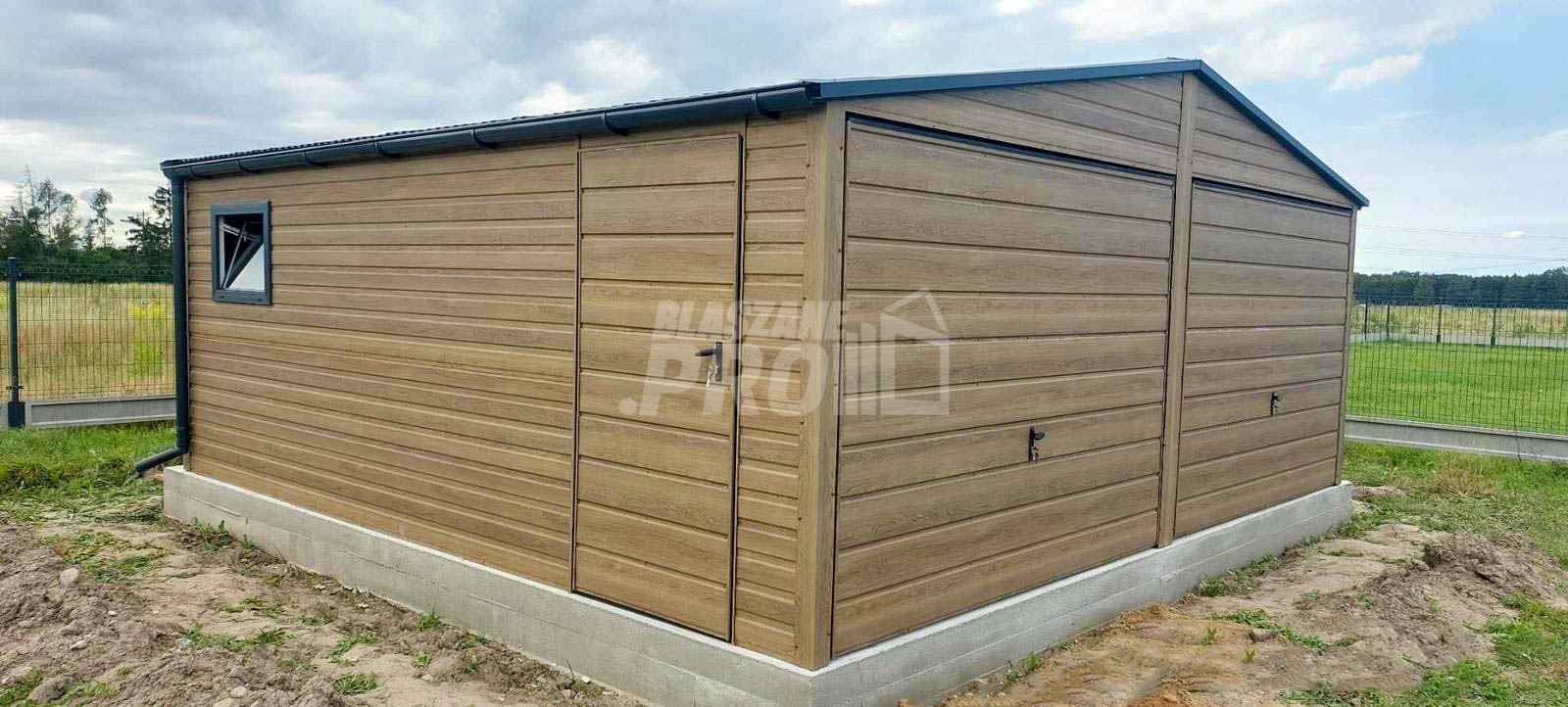 Garaż blaszany 6x5,8m  brama uchylna winchester  rynny  dwuspad GP454 Niepołomice - zdjęcie 4