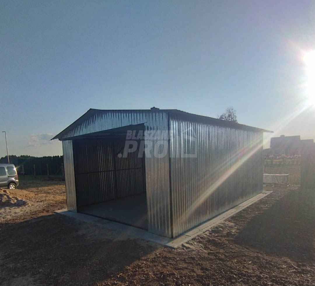 Garaż blaszany 4x6 Brama + otwór na okno dwuspad pod ocieplenie GP200 Pabianice - zdjęcie 5