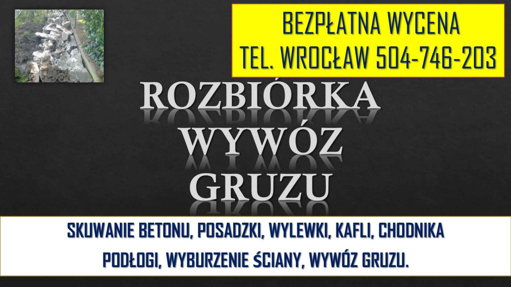 Skucie chodnika, ścieżki, tel. 504-746-203, opaski z betonu, Wrocław. Psie Pole - zdjęcie 4