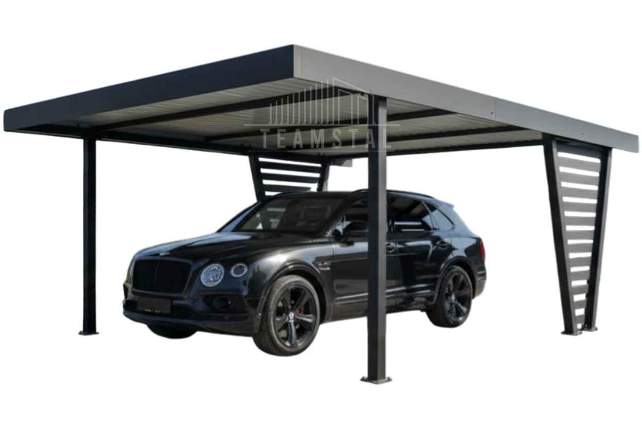 Carport V PREMIUM 4,5x5,5m Wypełnienie panelami Wiata TS1255 Rawa Mazowiecka - zdjęcie 1