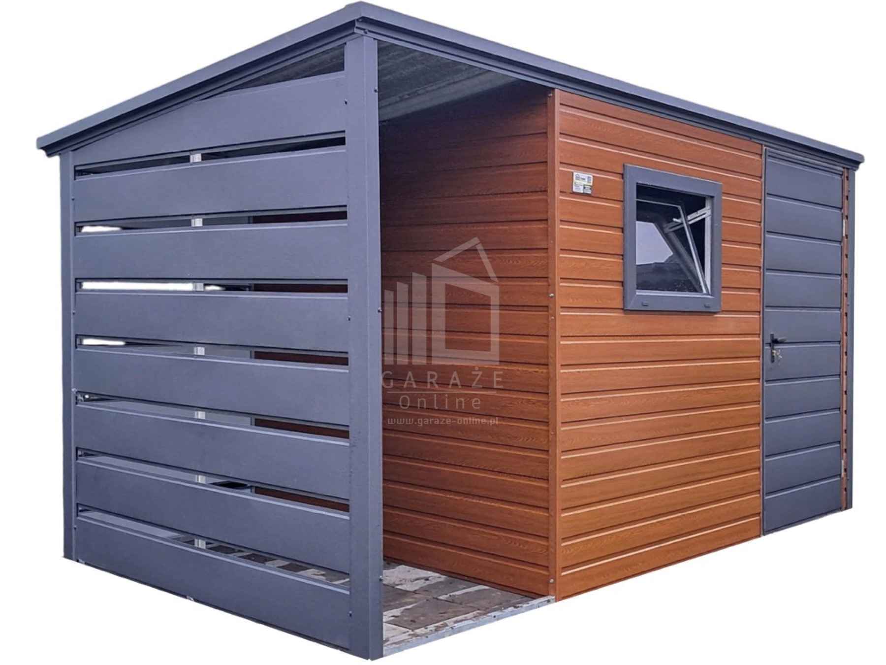 Schowek - domek ogrodowy 2,5x2m + wiata 0,5m drzwi okno  dach ID996 Kostrzyn nad Odrą - zdjęcie 1