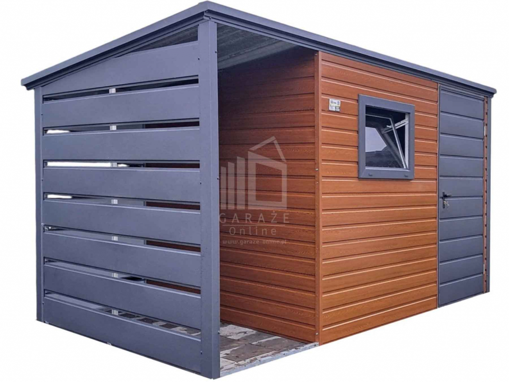 Schowek - domek ogrodowy 2,5x2m + wiata 0,5m drzwi okno  dach ID996 Kostrzyn nad Odrą - zdjęcie 1