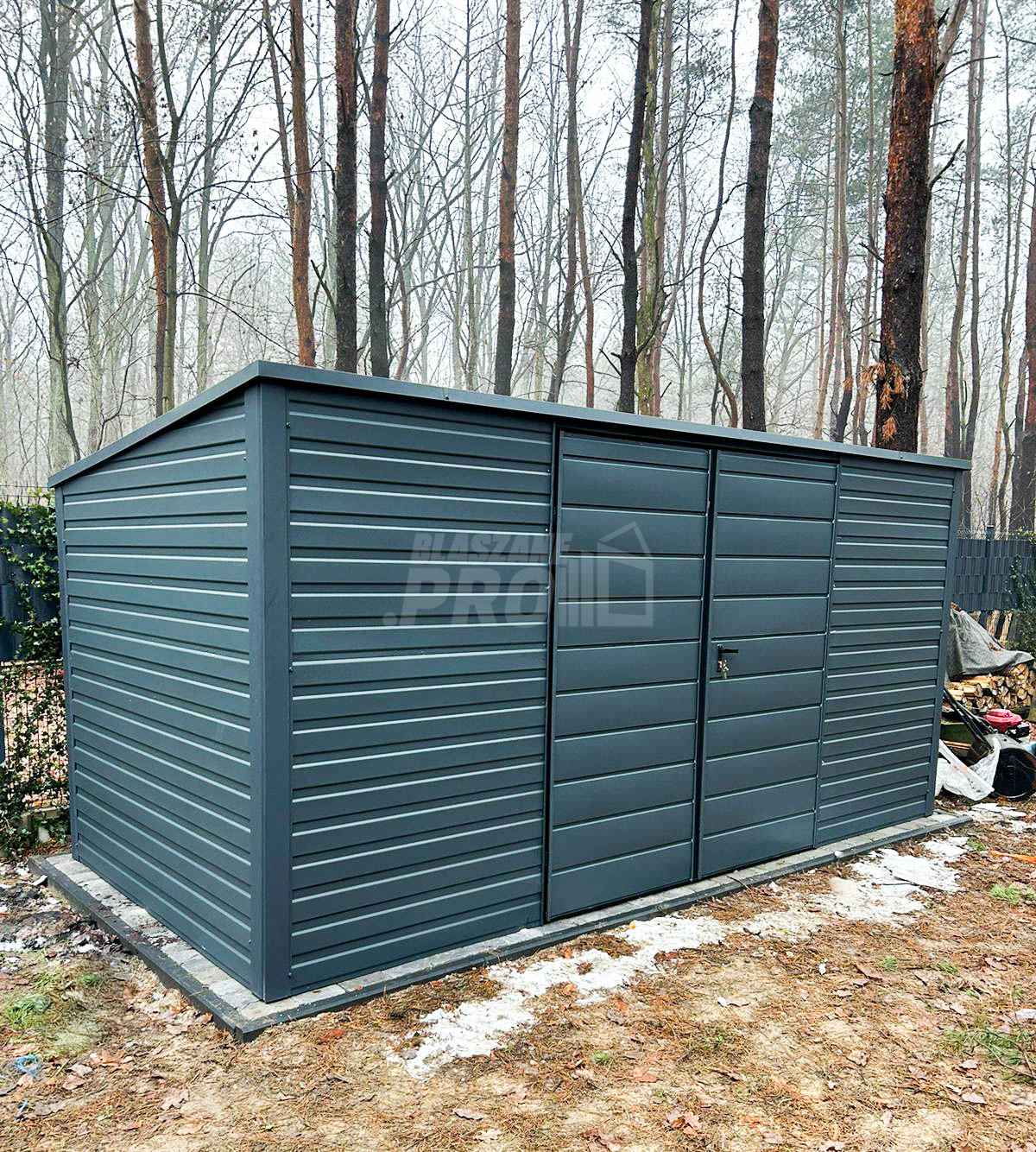 Domek ogrodowy Garaż 5x2 Brama dwuskrzydłowa okno dach Spad w tyłGP251 Żary - zdjęcie 2