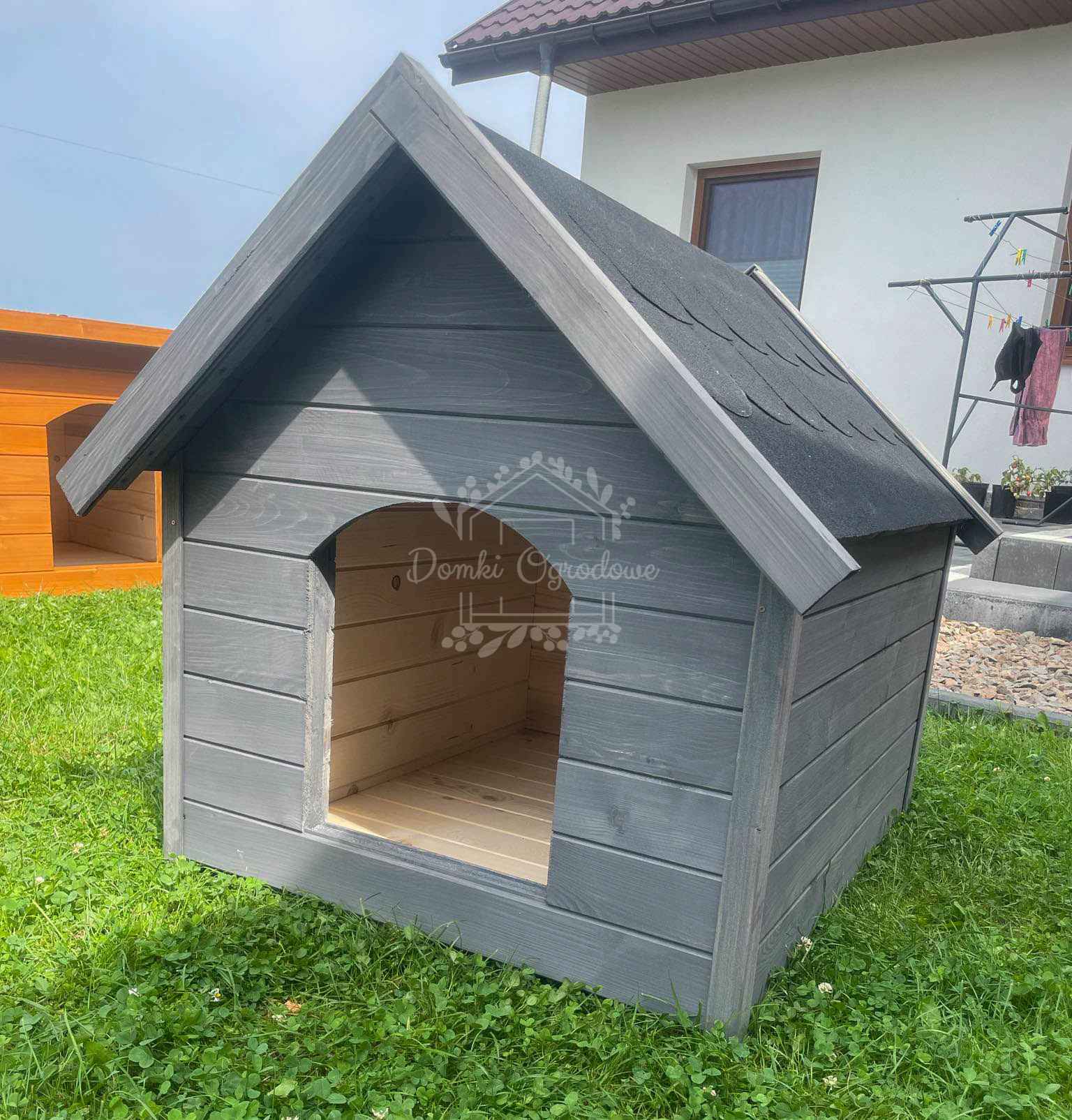 Buda dla psa Rozmiar "L" - Grafit - Dach dwuspadowy ID829 Zielona Góra - zdjęcie 7