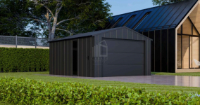 Garaż blaszany 4x6 brama okno drzwi dach blacha na rąbek ID1004 Chełm - zdjęcie 5