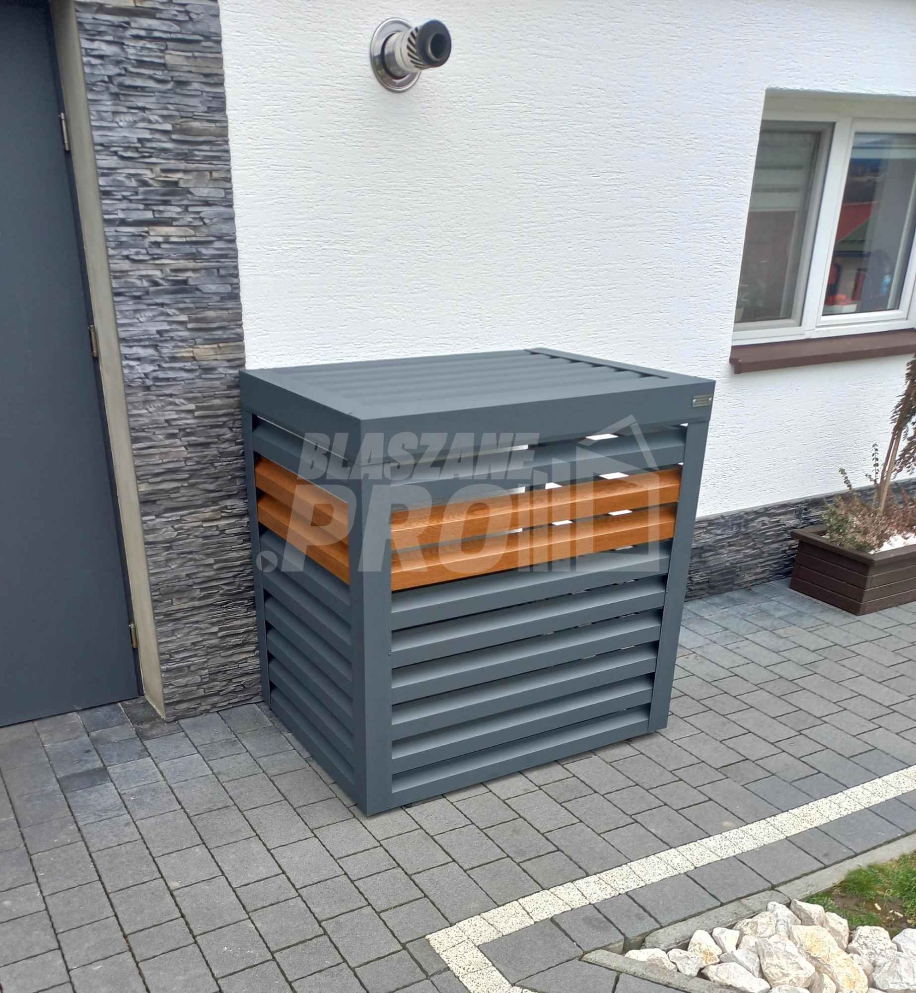 Osłona klimatyzatora - pompy ciepła 80x50x120 cm antracyt GP457 Nowogród - zdjęcie 7