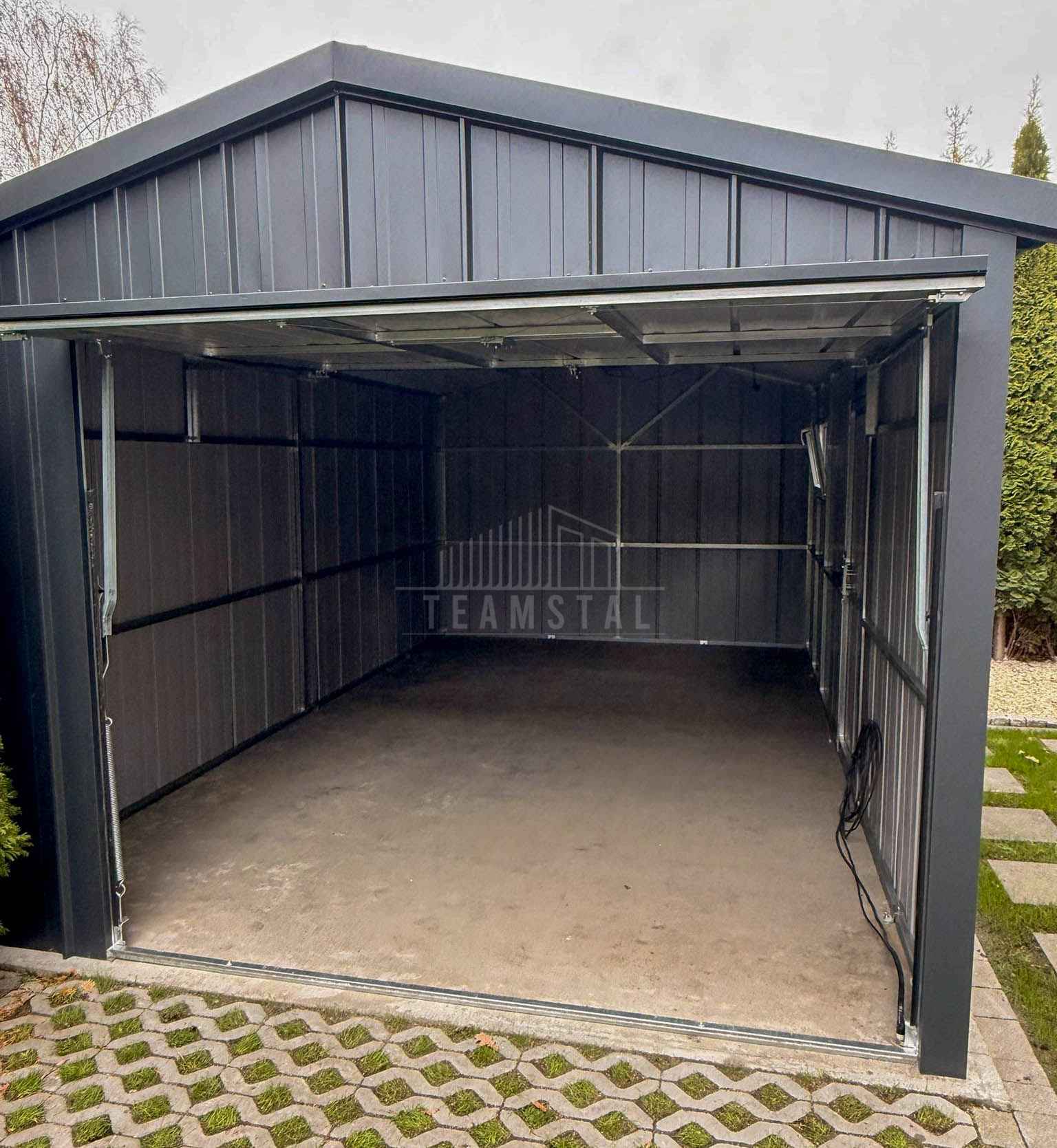 Garaż blaszany 4x6 brama okno drzwi blacha na rąbek rynny TS1188 Cieszyn - zdjęcie 8