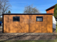 Garaż blaszany 5,5x6 2x Brama uchylna + drzwi + 2x okno - rynny GP278 Dobre Miasto - zdjęcie 6