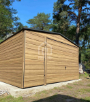 Garaż Blaszany 4x5m - Brama uchylna - drzwi - dach dwuspadowy PLG161 Płock - zdjęcie 4