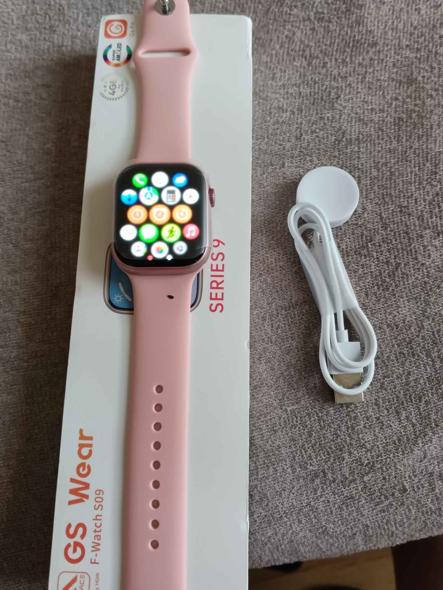 SmartWatch series 9 , (różowy) wiele funkcji (Apple) Nowe Miasto - zdjęcie 4